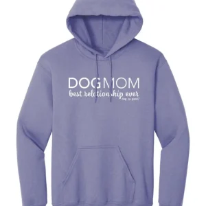 Hoodie: Dog Mom (Violet)