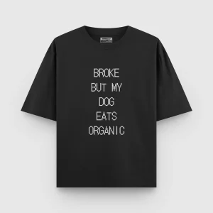 Hoomans Dog Eats Organic T Shirt for Men and Women (Black)