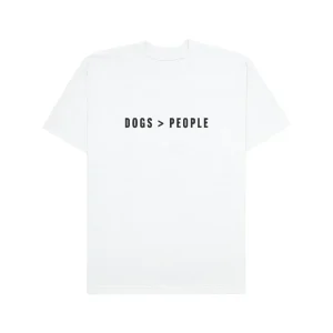 Hoomans Dogs > People Oversized T Shirt for Men and Women (White)