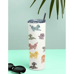 Hoomans Scribble Pups Tumbler Bottle