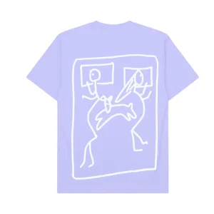 Hoomans Snuggle Sandwich T Shirt for Men and Women (Lavender)