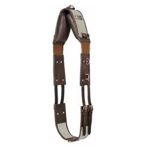 Horse Training Surcingle - Henri de Rivel Webbing and Leather Training Surcingle with Stainless Steel Hardware