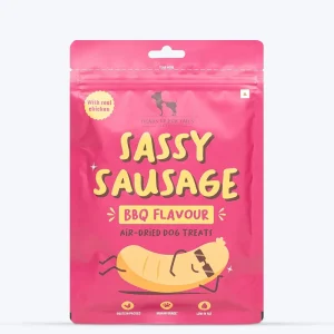 HUFT Sassy Sausage BBQ with Real Chicken Air Dried Treats for Dogs