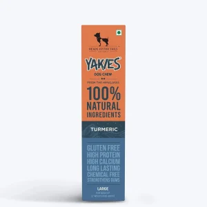 HUFT Yakies 100% Natural and Vegetarian Turmeric Gluten Free Chew Bone for Dogs