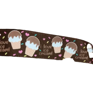 I Love Ice Cream Nylon Dog Collar