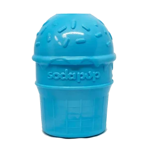 Ice Cream Cone Durable PUP-X Rubber eDispenser Chew Toy and Treat Dispenser