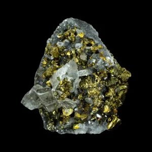 Iceland Spar with Chalcopyrite