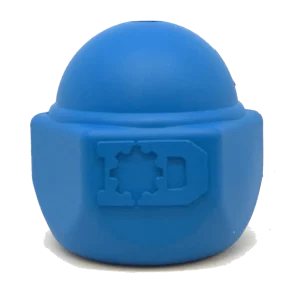 ID Cap Nut Ultra-Durable Rubber Chew Dog Toy and Treat Dispenser