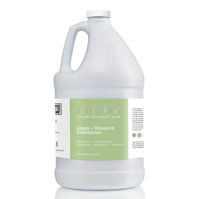 iGroom Argan + Vitamin E Moisturizing Conditioner, 1 Gallon - Image 2