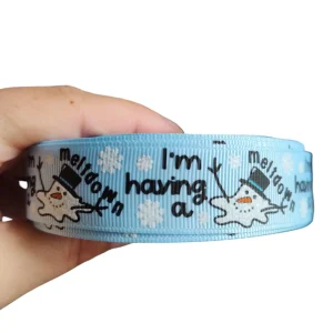 I'm Having a Meltdown Snowman Nylon Dog Collar