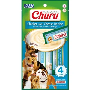 INABA Churu Chicken with Cheese Recipe Creamy Dog Treats