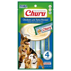 INABA Churu Chicken with Tuna Recipe Creamy Dog Treats