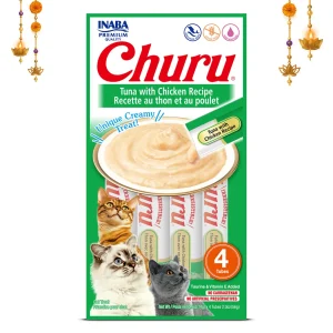 INABA Churu Tuna with Chicken Recipe Creamy Cat Treats