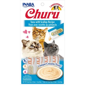 INABA Churu Tuna with Scallop Recipe Creamy Cat Treats