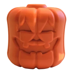 Jack O' Lantern eDispener Durable Rubber Chew Toy & Treat Dispenser