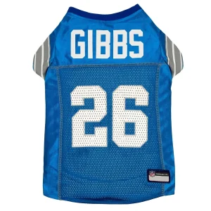 Jahmyr Gibbs NFLPA Mesh Pet Jersey - Detroit Lions Dog Jersey