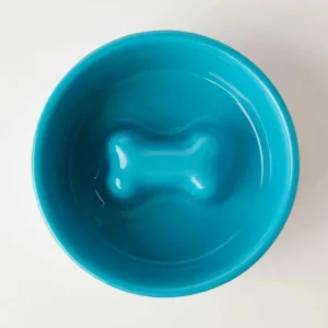 Jax & Bones Bone Slow-Feeder Stainless Steel Dog Bowl