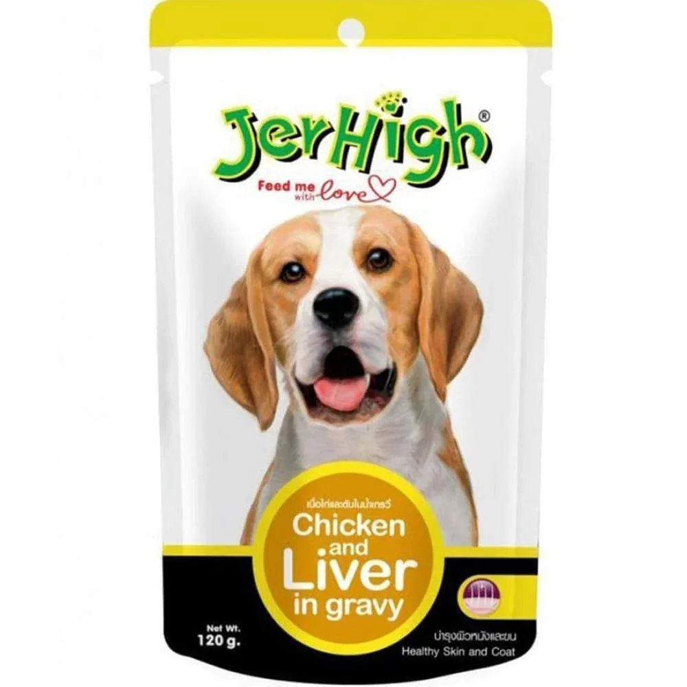 JerHigh Chicken And Liver in Gravy Dog Wet Food - Image 2