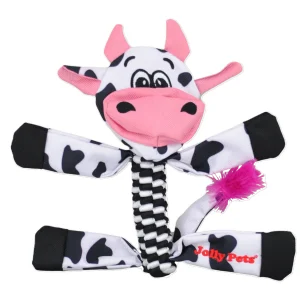 Jolly Pet Flathead Dog Toy Cow Large