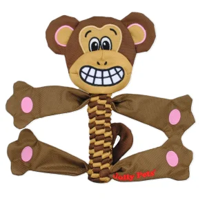 Jolly Pet Flathead Dog Toy Monkey Large