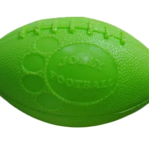 Jolly Pet Football Dog Toy Green, 8 in