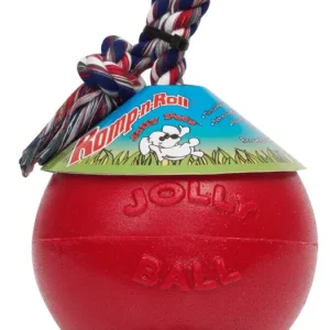 Jolly Pet Romp-n-Roll Dog Toy Durable Red Small, 4.5 in