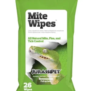 Jurassipet MiteWipes Mite, Flea and Tick Control 26 Wipes