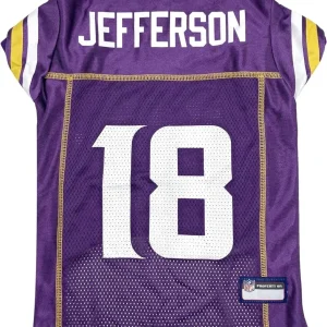 Justin Jefferson Dog Jersey - Minnesota Vikings NFL Pet Jersey