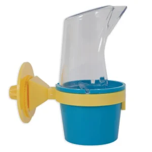 JW Insight Clean feed Cup & Water Cup for Brids (Blue/Yellow)