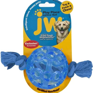 JW Pet Playplace Lattice Ball Dog Toy Assorted Medium