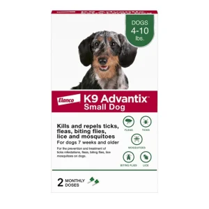 K9 Advantix Classic Dog Small 4 - 10 lb - 2 ct