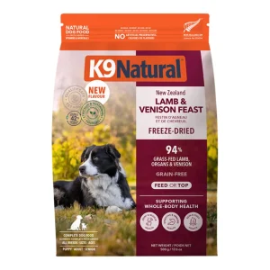 K9 Natural Dog Freeze-Dried Grain-Free New Zealand Lamb & Venison Feast, 17.6 oz