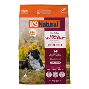 K9 Natural Dog Freeze-Dried Grain-Free New Zealand Lamb & Venison Feast, 4 lb