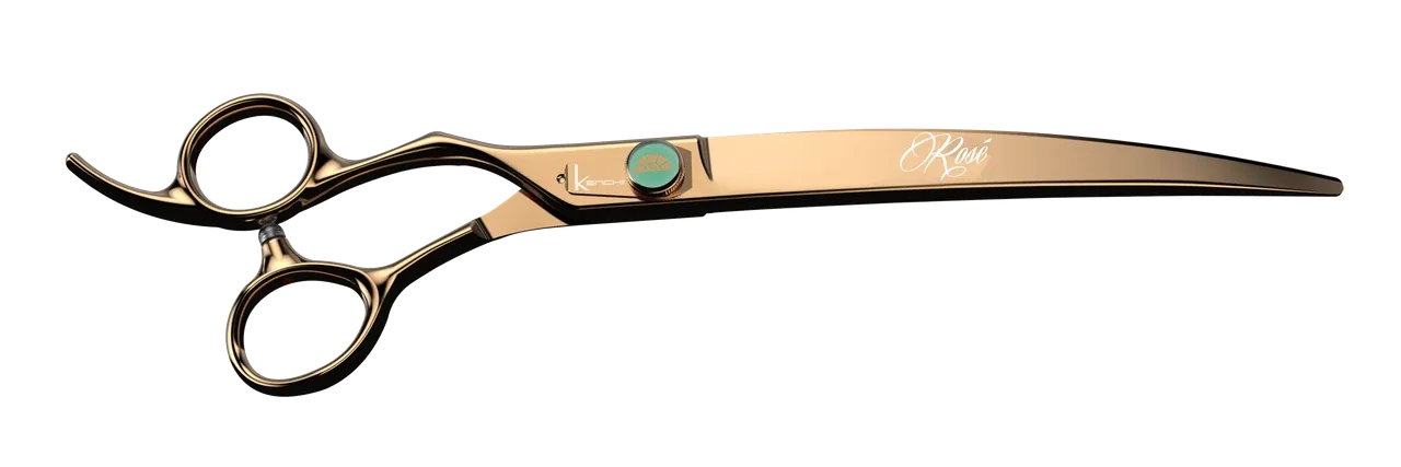 Kenchii Rose Gold 8" Curved Shear Left Hand
