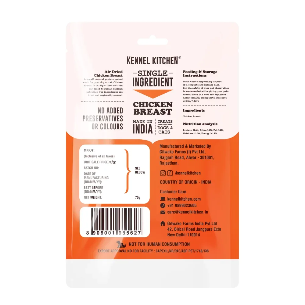 Kennel Kitchen Air Dried Chicken Jerky Dog and Cats Treats - Image 2