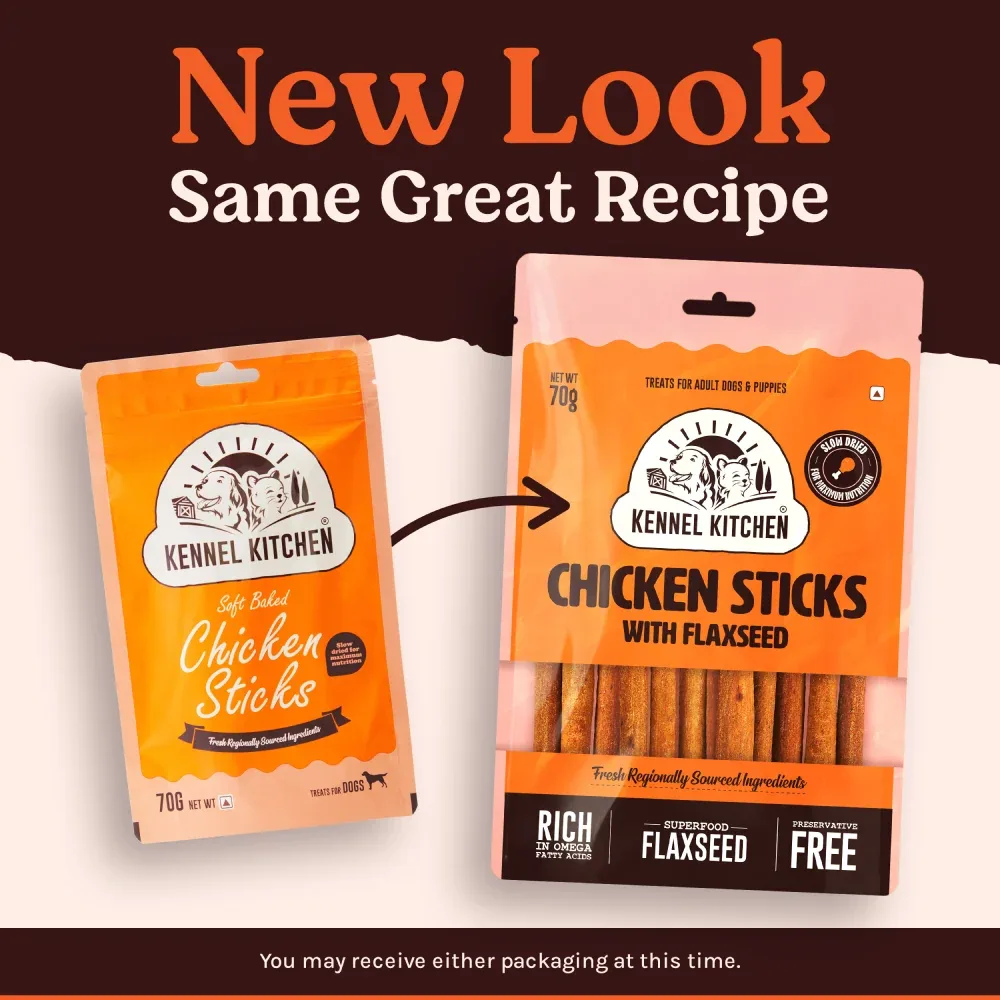Kennel Kitchen Chicken Stick with Flaxseed Dog Treats - Image 2