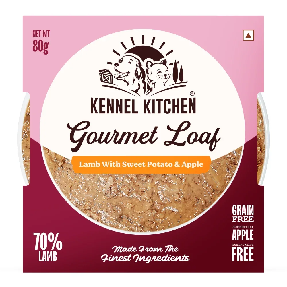 Kennel Kitchen Gourmet Loaf Lamb with Sweet Potato & Apple Puppy & Adult Dog Wet Food (All Life Stage)
