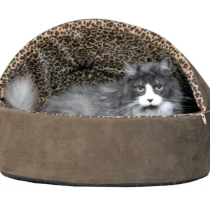 KH Mfg Deluxe Heated Mocha Cat Bed