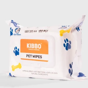 Kibbo Paraben Free and Non Toxic Wipes for Dogs and Cats