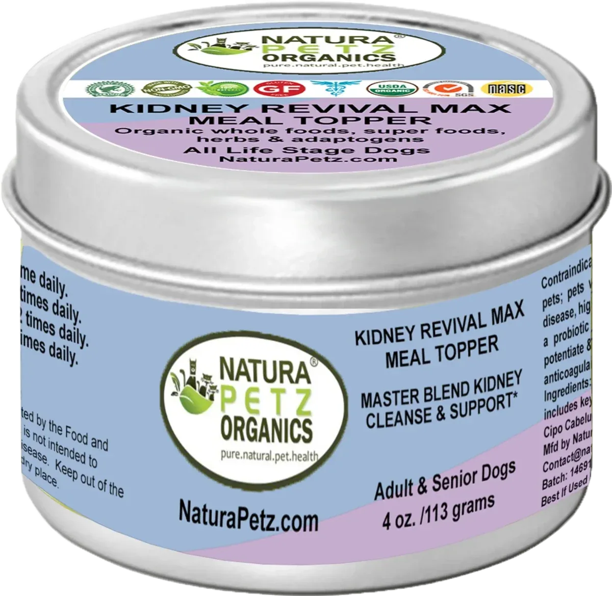 Kidney Revival Max Meal Topper* Master Blend Kidney Cleanse & Support* Adult And Senior Dogs & Cats* - Image 2