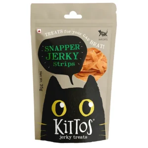 Kittos Purr Fect Snapper Jerky Strips Cat Treats