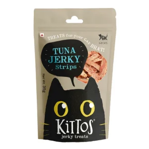 Kittos Purr Fect Tuna Jerky Strips Cat Treats