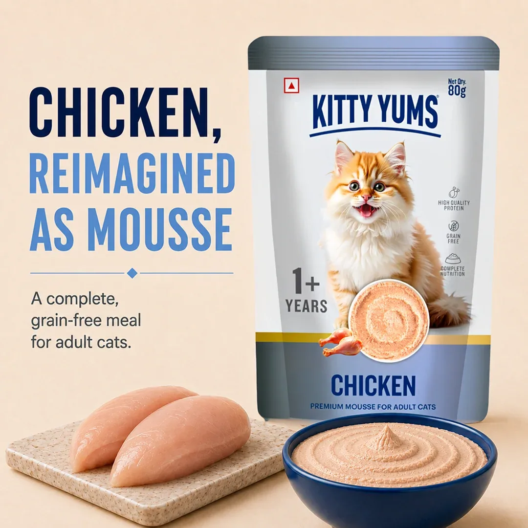Kitty Yum Chicken Mousse Adult Cat Wet Food - Image 2