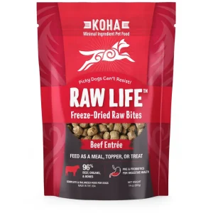 Koha Grain-Free Raw Freeze-Dried Dog Treats Bites Beef - 14 Oz