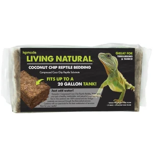 Komodo Living Natural Coconut Chip Reptile Bedding Brick 1 pk