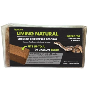 Komodo Living Natural Coconut Coir Reptile Bedding Brick 1 pk
