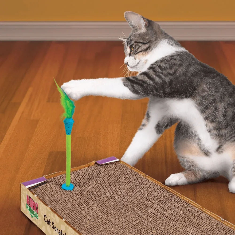 Kong Connects Scratch Toy With Catnip Inside for Cats (Green) - Image 2
