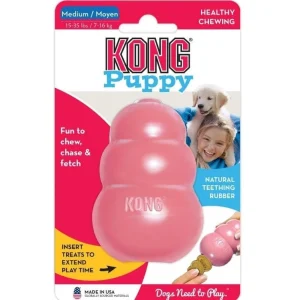 Kong Puppy Toy for Dogs (Pink) | For Aggressive Chewers
