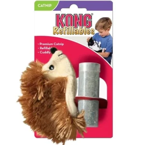 Kong Refillables HedgeHog Toy for Cats (Brown)