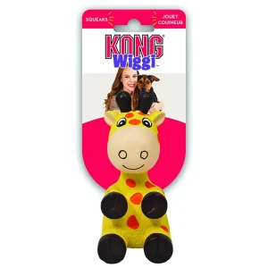 Kong Wiggi Giraffe Chew Toy for Dogs